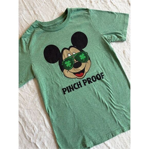 Disney St. Patrick’s Day Short Sleeve Shirt Kids Large - Picture 2 of 5